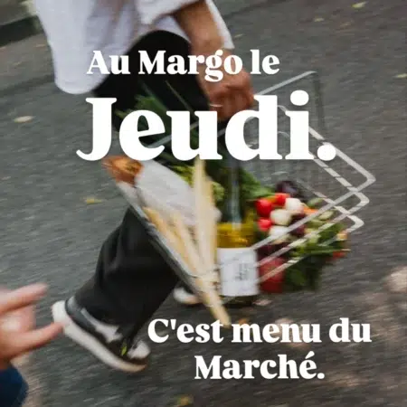Menu du marché